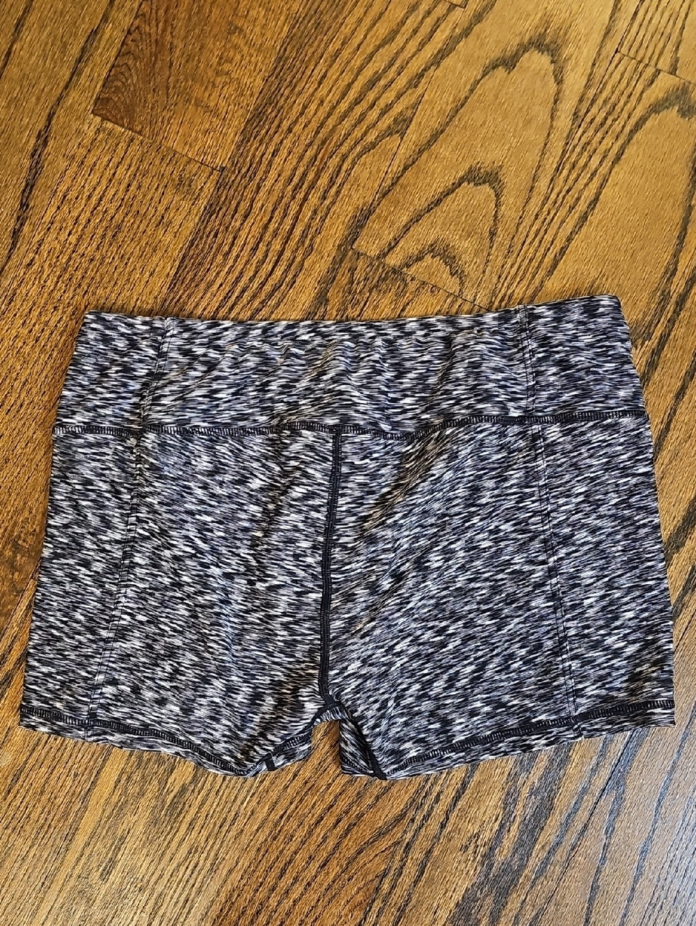 Beach House Merled Black And White Women's Swim Athletic Shorts with Zip Pocket - Picture 7 of 11